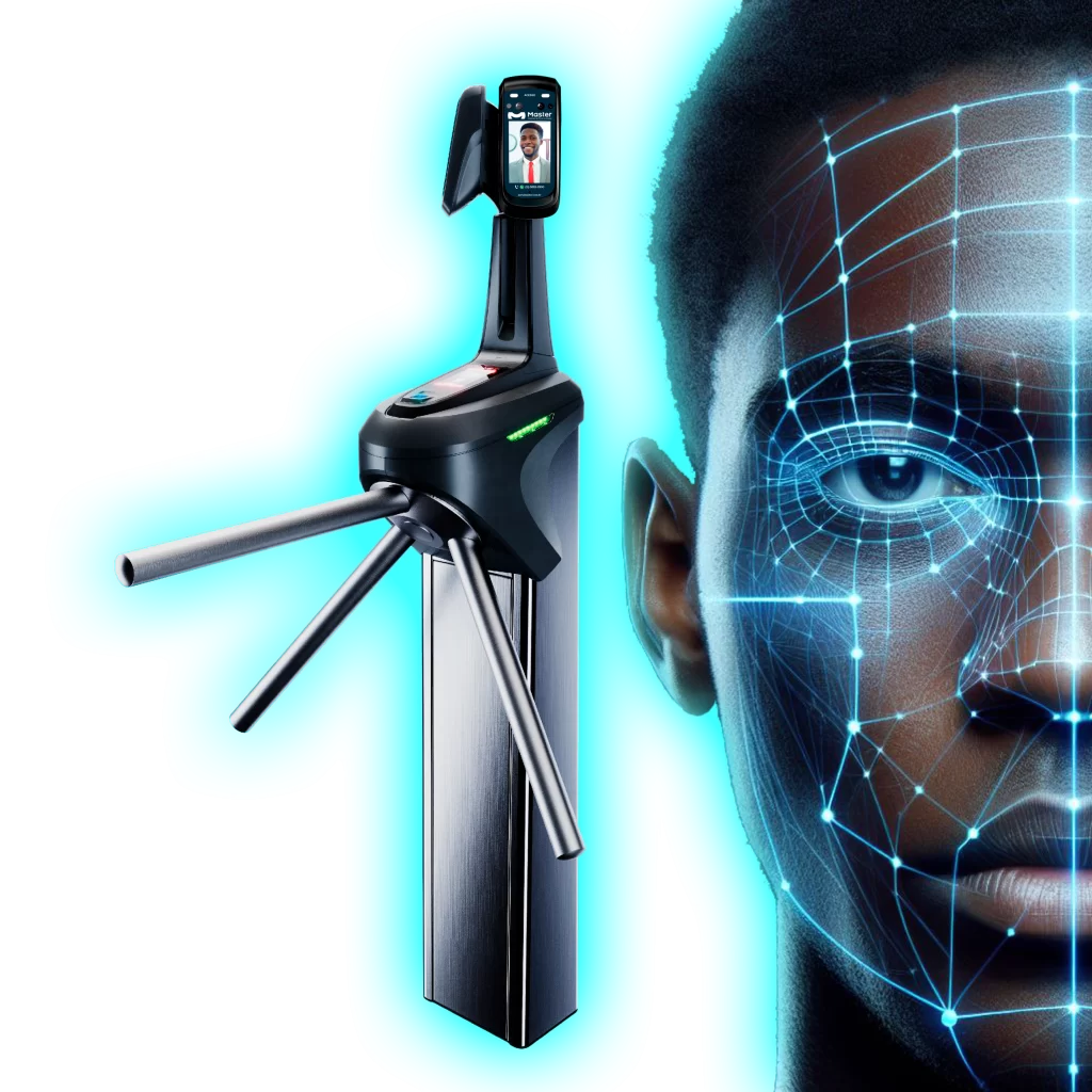 Controle de Ponto e Acesso 8 catraca facial com leitura 2 Master Tecnologias